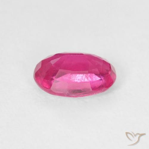 Rubi Rosa escuro Natural 1.04ct, oval, VS