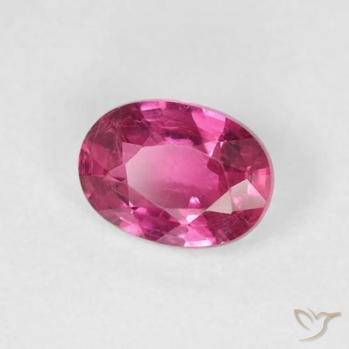 Rubi Rosa quente Natural 1.16ct, oval, VS