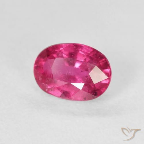 Rubi Medium Dark-Pink Natural 1.25ct, oval, VS