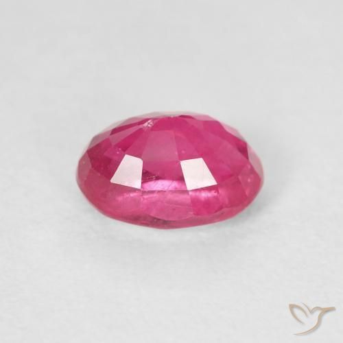 Rubi Medium Dark-Pink Natural 1.25ct, oval, VS