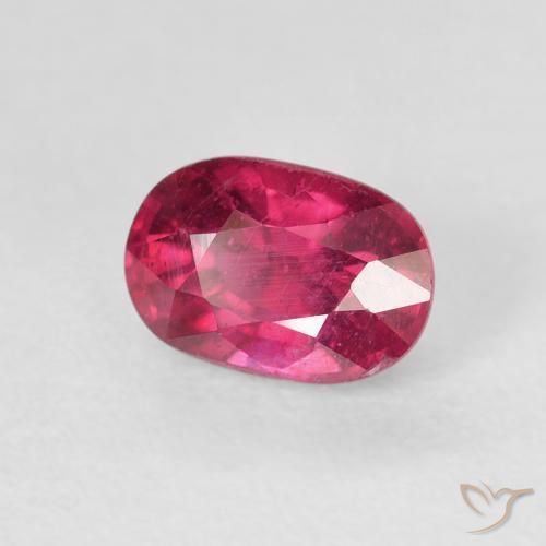 Rubi Rosa escuro Natural 1.47ct, oval, VS