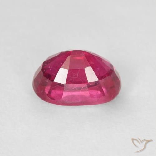 Rubi Rosa escuro Natural 1.47ct, oval, VS