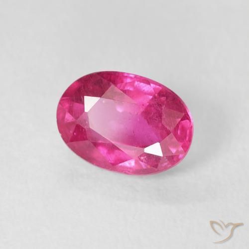 Rubi Rosa escuro Natural 1.20ct, oval, VS
