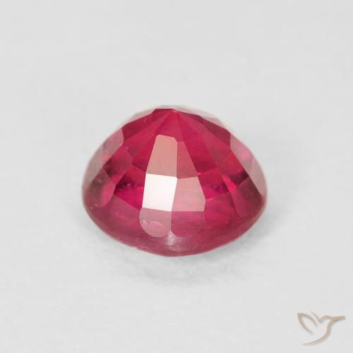 Rubi Carmesim Profundo Natural 1.30ct, Redondo, VS