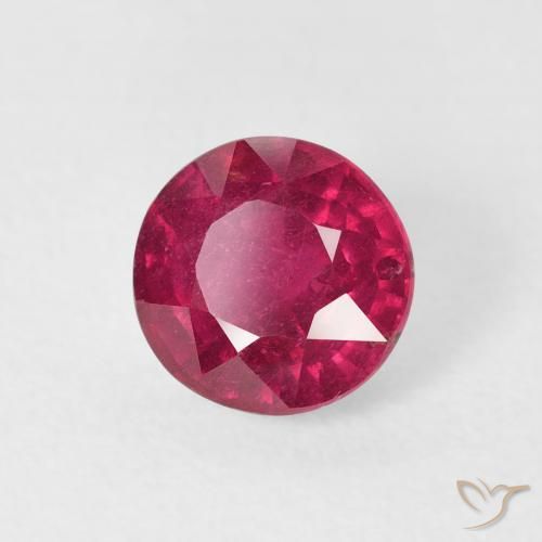 Rubi vermelho médio Natural 1.57ct, Redondo, VS-SI