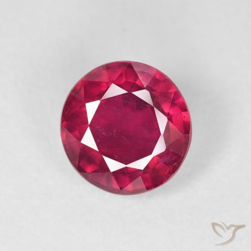 1.88ct Natural vermelho médio Rubi, Redondo, VS