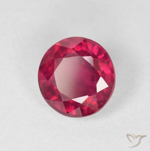 Rubi vermelho médio Natural 1.88ct, Redondo, VS