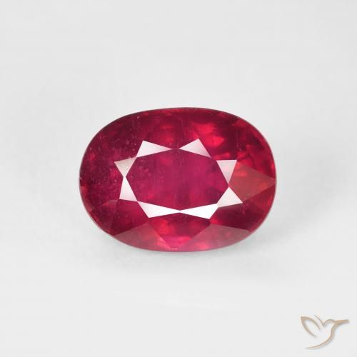 2.48ct Natural Vermelho escuro Rubi, oval, VS-SI, Photo A
