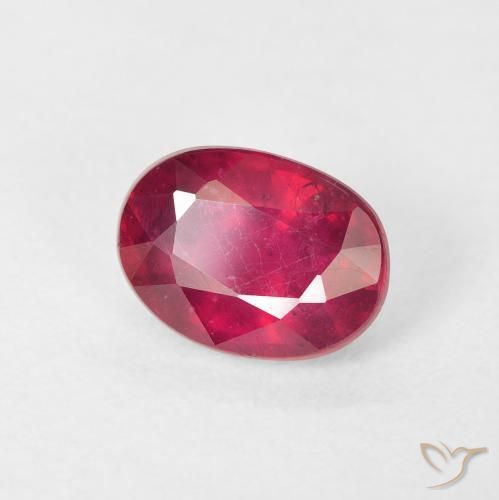 Rubi Carmesim Profundo Natural 2.17ct, oval, VS