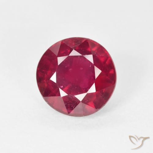 3.37ct Natural Carmesim Profundo Rubi, Redondo, VS