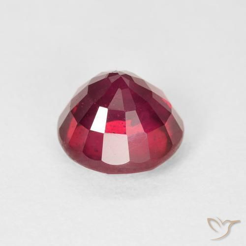 Rubi Carmesim Profundo Natural 3.37ct, Redondo, VS