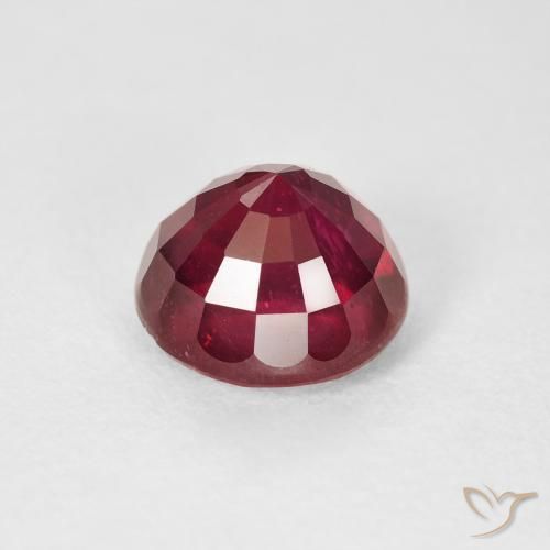Rubi Vermelho escuro Natural 3.93ct, Redondo, VS
