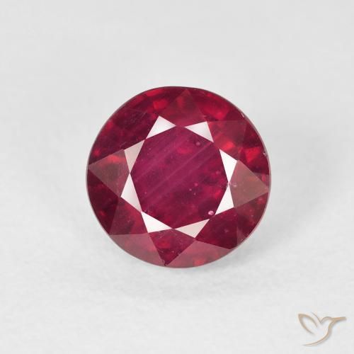 2.88ct Natural Vermelho rosado Rubi, Redondo, VS