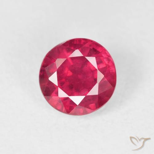 1.01ct Natural Jam Red Rubi, Redondo, VS