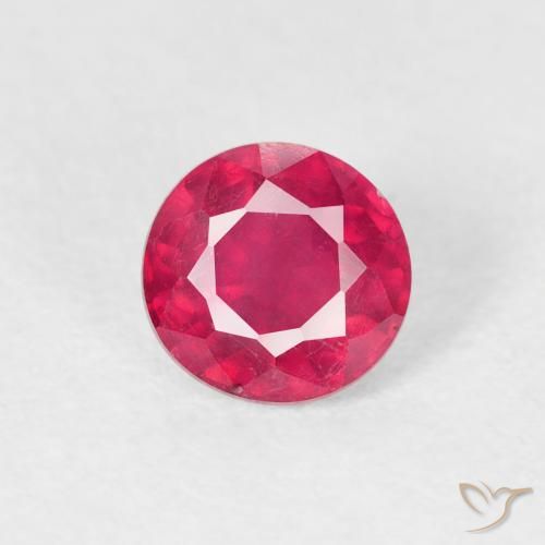 0.91ct Natural rosa avermelhado Rubi, Redondo, VS