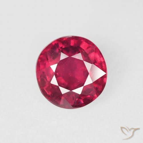 0.96ct Natural Jam Red Rubi, Redondo, VS