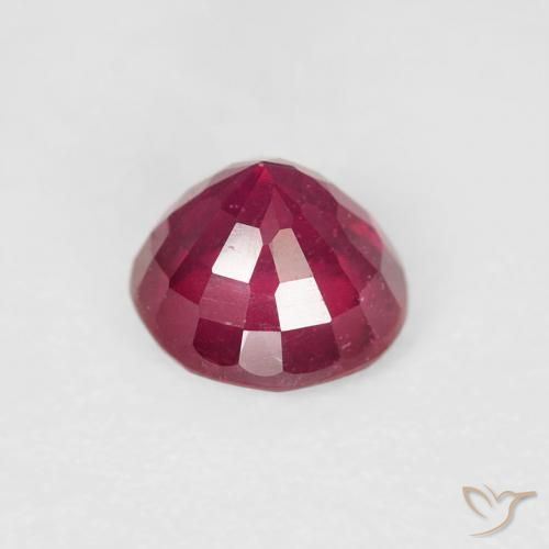 Rubi Carmesim Profundo Natural 1.04ct, Redondo, VS