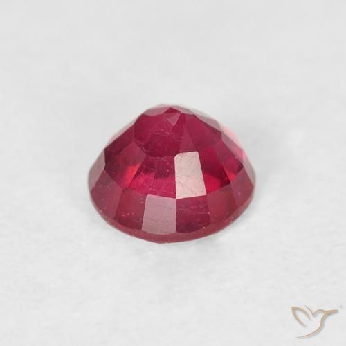 Rubi vermelho médio Natural 0.90ct, Redondo, VS