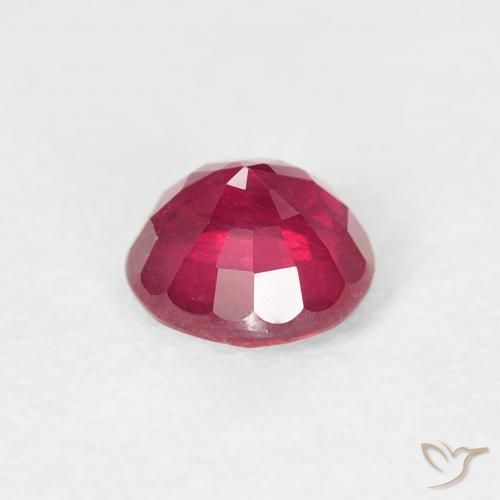 Rubi vermelho médio Natural 0.89ct, Redondo, VS