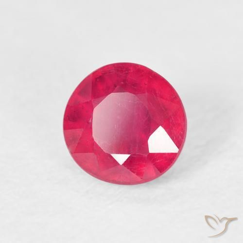 Rubi vermelho médio Natural 1.04ct, Redondo, VS