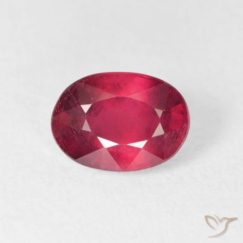 1.80ct Natural Jam Red Rubi, oval, VS