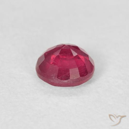 Rubi vermelho médio Natural 0.81ct, Redondo, VS