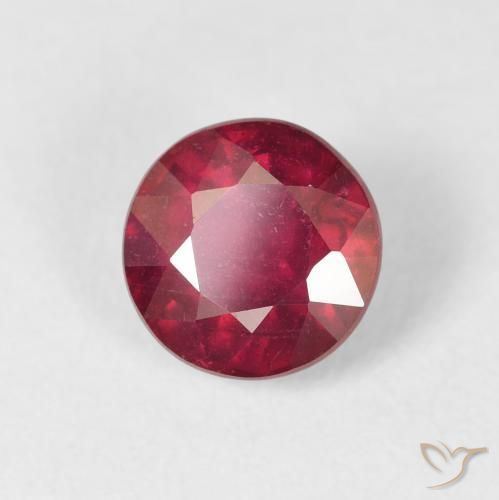 Rubi Sangue vermelho Natural 2.51ct, Redondo, VS-SI
