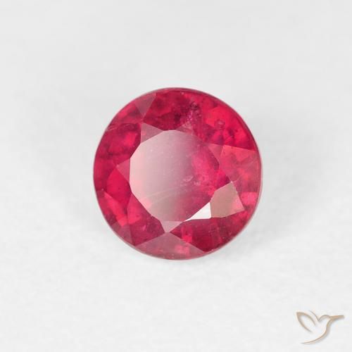 Rubi vermelho médio Natural 0.99ct, Redondo, VS