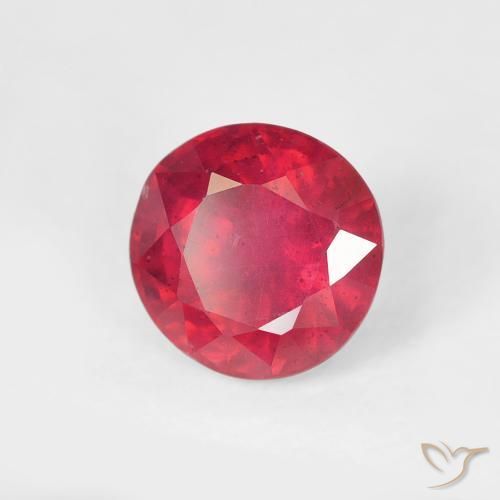 Rubi vermelho médio Natural 1.46ct, Redondo, VS