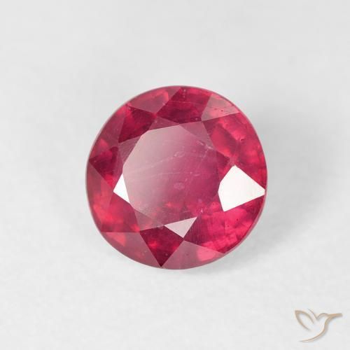 Rubi vermelho médio Natural 1.44ct, Redondo, VS