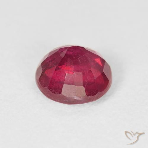 Rubi vermelho médio Natural 1.44ct, Redondo, VS