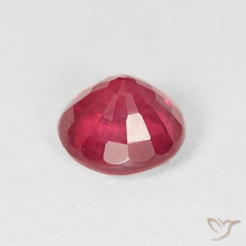 Rubi vermelho médio Natural 1.26ct, Redondo, VS