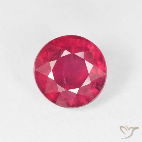 1.65ct Natural Carmesim Profundo Rubi, Redondo, VS