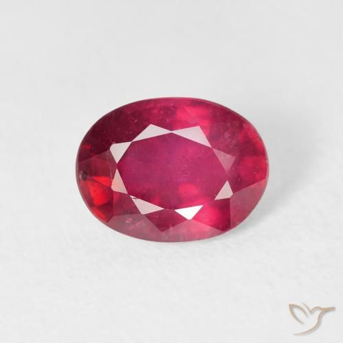1.86ct Natural Rosa Avermelhado Profundo Rubi, oval, VS