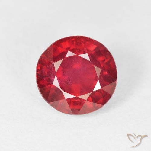 2.92ct Natural Jam Red Rubi, Redondo, VS