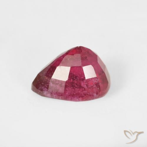 Rubi Jam Red Natural 2.11ct, Formato de pêra, VS