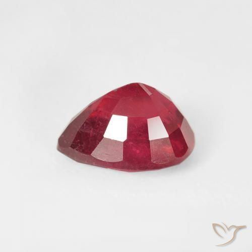 Rubi Jam Red Natural 1.79ct, Formato de pêra, VS