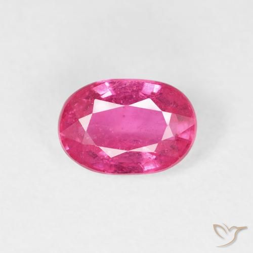 1.11ct Natural Vermelho rosado Rubi, oval, VS