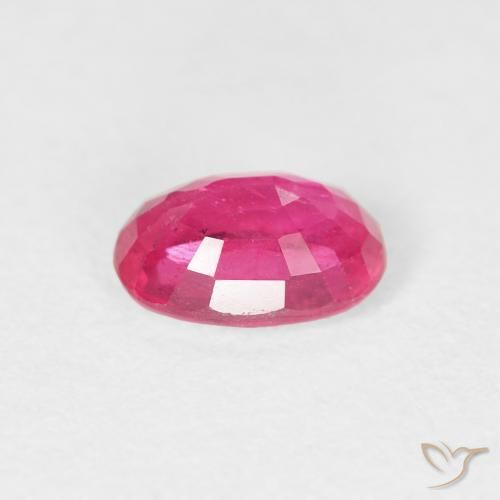 Rubi Vermelho rosado Natural 1.11ct, oval, VS