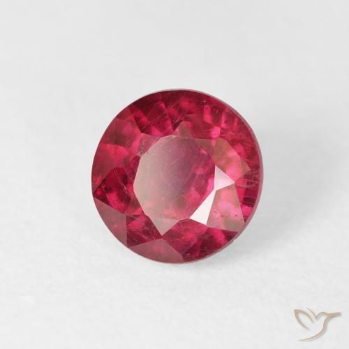 Rubi vermelho médio Natural 1.45ct, Redondo, VS-SI