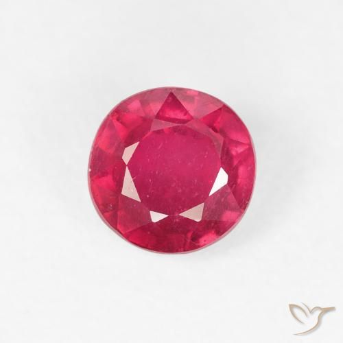 1.00ct Natural Jam Red Rubi, Redondo, VS