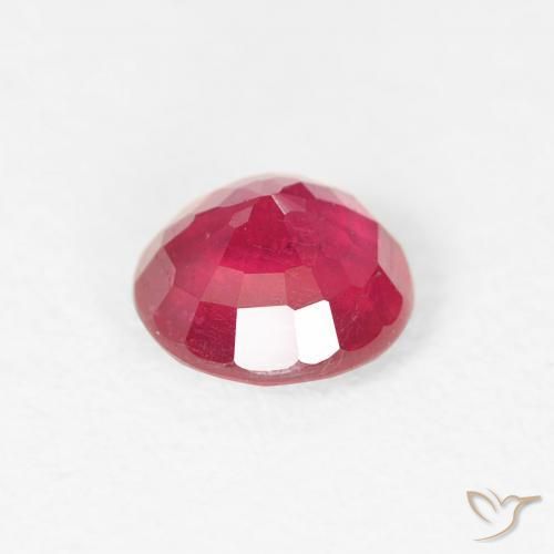 Rubi Rosa Intenso Natural 0.81ct, Redondo, VS