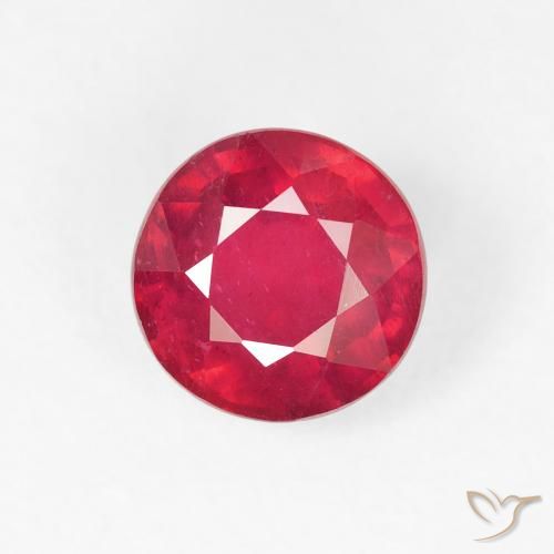 1.29ct Natural Jam Red Rubi, Redondo, VS