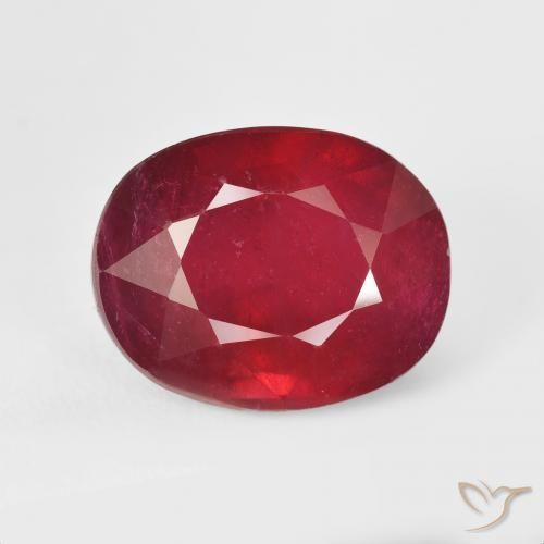 12.89ct Natural Jam Red Rubi, oval, VS