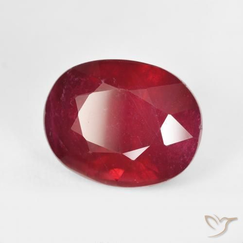 Rubi Jam Red Natural 12.89ct, oval, VS