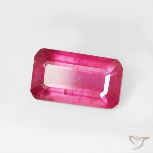 Rubi Luz vermelha Natural 2.38ct, Corte Octógono / Esmeralda, VS