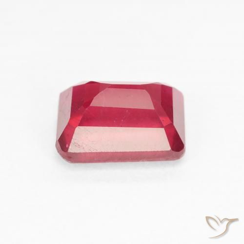 Rubi Jam Red Natural 3.83ct, Corte Octógono / Esmeralda, VS