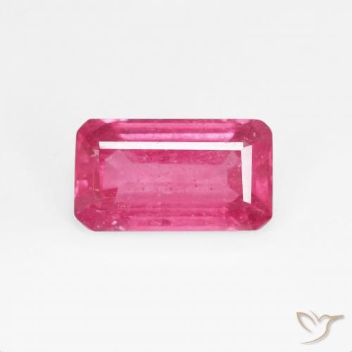 1.83ct Natural vermelho médio Rubi, Corte Esmeralda, VS