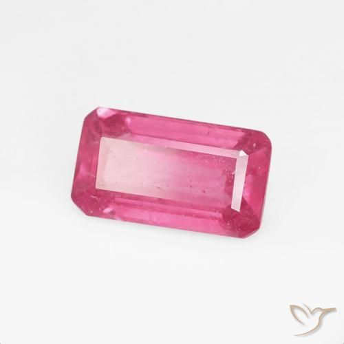 Rubi vermelho médio Natural 1.83ct, Corte Octógono / Esmeralda, VS