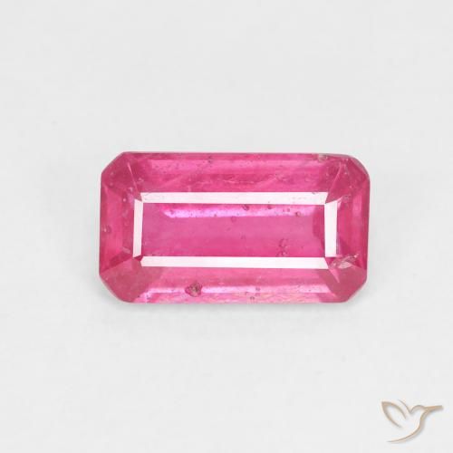 1.94ct Natural Magenta Profundo Rubi, Corte Esmeralda, VS-SI